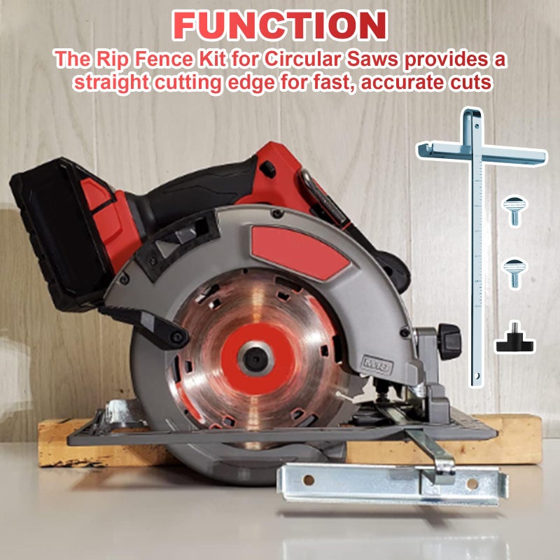 Hugexpen 49-22-4146 for Milwaukee Circular Saw Rip Fence Guide Kit Replaces 6405-6, 6390-20, 6390-21, 6394-21, 6460 Skateplate Circular Saw Guide - Image 2
